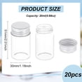 thumbnail image 2 of 20Pcs 20ml/0.68oz Glass Sealed Bottle with Screw Aluminum Cap Clear Empty Seal Liquid Sample Vial for Samples Message Bottles Wedding, 2 of 6