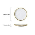 thumbnail image 2 of Assiette Ronde avec Bord Perlé pour Anniversaire Mariage, 2 of 7