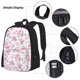 thumbnail image 3 of Balery Rose Flowers Mochila escolar 3 en 1 para niños: mochila resistente con lonchera térmica y estuche para lápices. Mochila escolar para niños y niñas., 3 of 7
