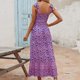 thumbnail image 4 of Moda mujer verano Casual estampado Camis sin mangas vendaje chaleco vestido largo Fridja  hj5147, 4 of 7