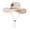 Beige, variant on Unisex Western Sheriff Badge Cowboy Hat Wide Brim Adjustable Chin Strap for Outdoor Riding Rodeo Party Daily Casual Wear