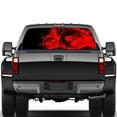 thumbnail image 5 of Car Decal Exquisite Pattern Self-adhesive Waterproof Rear Windshield Flame Skull Sticker For Pickup, 5 of 5