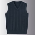 thumbnail image 5 of Atogsazn Mens V Neck Knitted Sweater Casual Sleeveless Vest Pullover Fall Winter Tank Tops Outerwear Black XXXL Fashion, 5 of 6