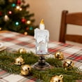 thumbnail image 4 of Noothes Christmas Globe Lamp with LED Flameless Candle Battery Operated Falling Snowflake Night Light for Tabletop Mantel Windowsill and Reusable Holiday Xmas Decor, 4 of 7