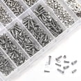 thumbnail image 3 of Eyeglass Repair Kit, Universal Eyeglass Screw Nut Assortment With Magnetic Screwdriver, Screws, Tweezers, Eyeglass Cloth For Watch Repair, 3 of 4