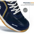 thumbnail image 3 of DSC Bolstr Badminton Sport Shoes | Color: Navy-Yellow | Size: 4US/3UK/37EU | For Kids | Material: TPU | Platform Heel | Breathable Mesh | Lightweight, Ventilation & Sweat Absorption, 3 of 7