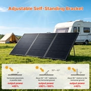 LVYUAN 300W Solar Panel Foldable Solar Panel Charger with Adjustable Kickstands Portable Waterproof IP67 24.5% High Efficiency for RV, Camping, Home, Outdoor, Power Station, off Grid
