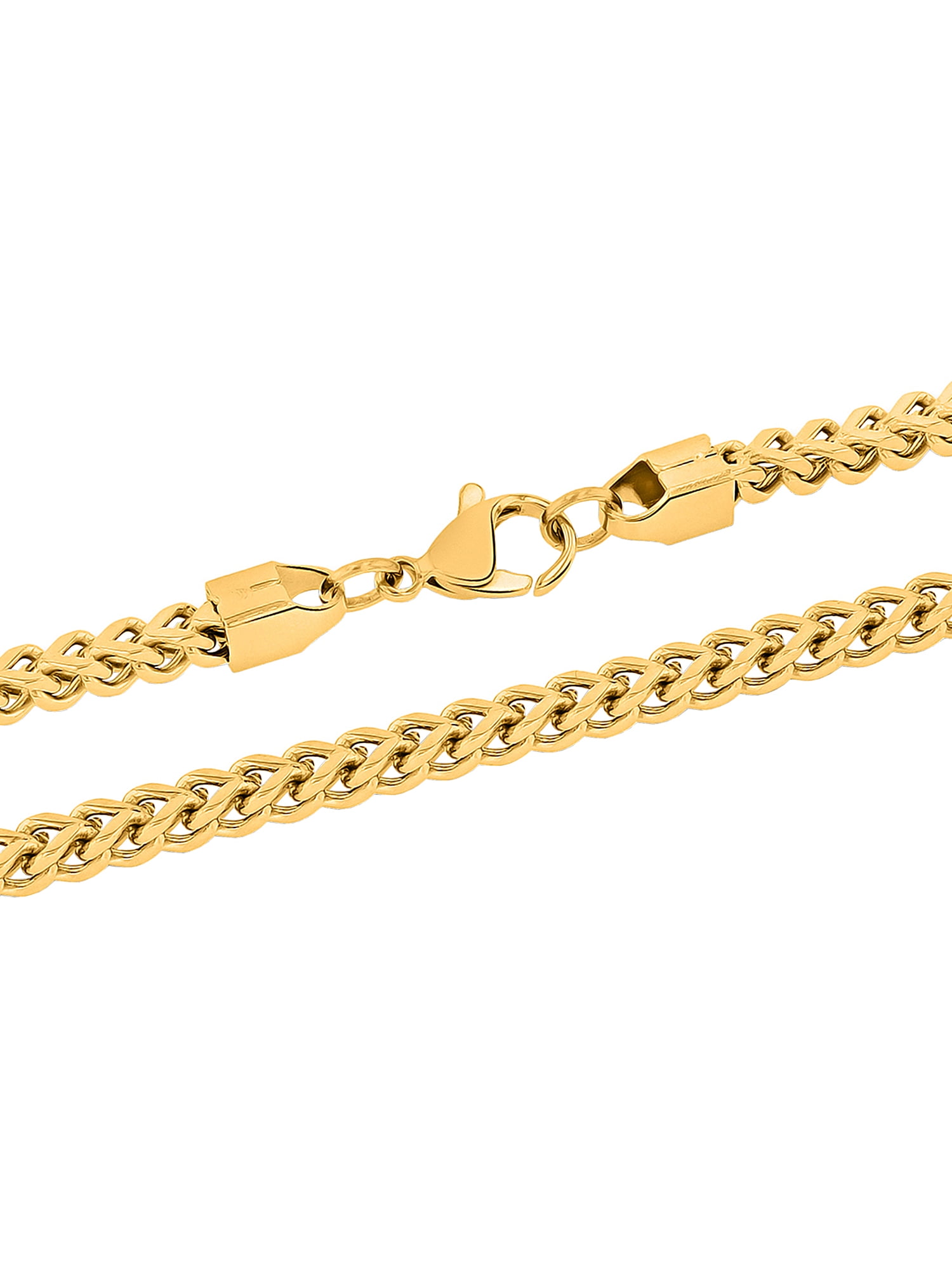 Men's Gold-Tone Stainless Steel Franco 18" Chain Necklace - Brilliance Fine Jewelry