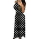thumbnail image 3 of Gibobby pantalones siameses de pierna ancha Mono largo de estilo playero suelto con estampado hueco lateral y tirantes informales para mujer(Negro， L), 3 of 5