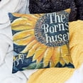 thumbnail image 2 of BANET Abstract Cartoon Flower , Decorative Cushion Cover (Twill Colour) White, 2 of 5