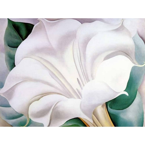The White Trumpet Flower - CANVAS or PRINT WALL ART