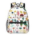 thumbnail image 1 of Easygdp Alpaca Flower Mochila Ergonómica Versátil para Laptop - Múltiples Bolsillos, Correas Ajustables, Unisex para Escuela, Viajes y Actividades al Aire Libre-One Size, 1 of 5