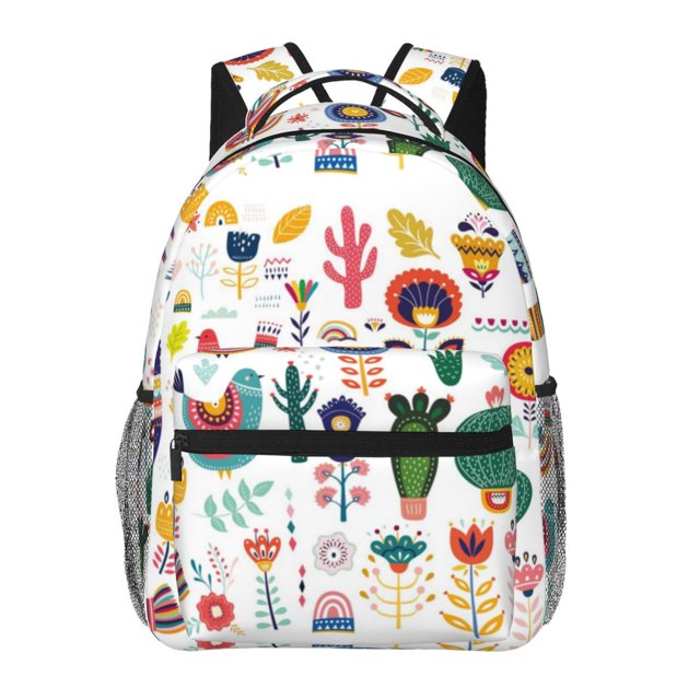 Easygdp Alpaca Flower Mochila Ergonómica Versátil para Laptop - Múltiples Bolsillos, Correas Ajustables, Unisex para Escuela, Viajes y Actividades al Aire Libre-One Size