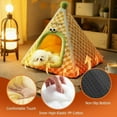 thumbnail image 6 of ShadeMart Foldable Cat Bed Cave with Removable Pillow, Conical Soft Pet Bed with Anti-Slip Bottom & Complimentary Blanket, Washable for Indoor Cats, 6 of 7
