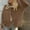 *Coffee, variant on Cardigan Sweaters for Women, Long Sleeve Button Up Crewneck Crop Cardigan ,Sweater Cute Knitwear Clothes Yellow,Womens Plus M