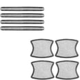 thumbnail image 1 of 8 Pieces Car Door Handle Sticker Film, Bling Car Door Handle, Rhinestone Anti-Scratch Protection Sticker, Universal for All Cars (Black-White), 1 of 5