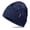 Dark blue, variant on Merino Wool Beanie Hat for Men Women, Cable Knit Cuffed Winter Warm Knit Cap