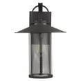 thumbnail image 2 of CHLOE Lighting ELIJAH Industrial-style 1 Light Textured Black Outdoor Wall Sconce 14" Tall, 2 of 4