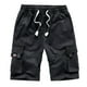 thumbnail image 1 of Pantalones cortos de verano, de moda y de ocio, transpirables, para hombre (talla 2XL, negro), 1 of 7