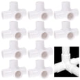 thumbnail image 1 of SHISUYAN Connecteur en PVC pour Tuyau d'Eau Blanc 10 Pcs Raccords 1/2 Pouce avec Longue Durée de Vie, 1 of 6
