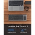 thumbnail image 4 of Teclado Bluetooth Samsers plegable con panel táctil para iOS y Android, 4 of 8
