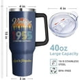 thumbnail image 2 of 70th Birthday Cups with Handle & Straw, 40 Oz Stainless Steel 70 th Birthday Mug 70th birthday gifts for men 1955, 70 year old birthday gifts for men, best birthday gift for 70 year old man, 2 of 6