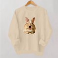 thumbnail image 4 of Zxlsdmn Womens Long Sleeve Sweatshirts Comfy Crew Neck Pullover Tops Trendy Graphic Sweatshirt Casual Drop Shoulder Fall Winter Sweat Shirts XL, 4 of 5