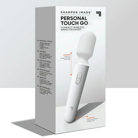 Sharper Image® Personal Touch Go Compact Wand Massager with Multiple Massage Modes