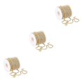 thumbnail image 3 of relayinert Elegant Crystal 10 Yard Rhinestone Close Chain Clear Trim Sewing Craft Golden 10m 3Set, 3 of 6