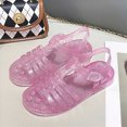 thumbnail image 2 of Godom Girls Sandals Open Toe Summer Flats Dress Sandal Shoes for Toddler Little Big Kid, 2 of 5
