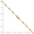 thumbnail image 4 of Primal Gold 14 Karat Yellow Gold Infinity Symbol 10-inch Plus 1-inch Extension Anklet, 4 of 5