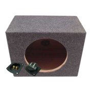Subwoofer Box Car Audio Single 15 Sealed Subwoofer Rear Angle Sub Box Enclosure, Gray, 18.45 lbs