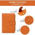 thumbnail image 3 of YooGuoGuo Women's small wallet Leather Bifold RFID blocking Passport Holder with zipper, 3 of 7