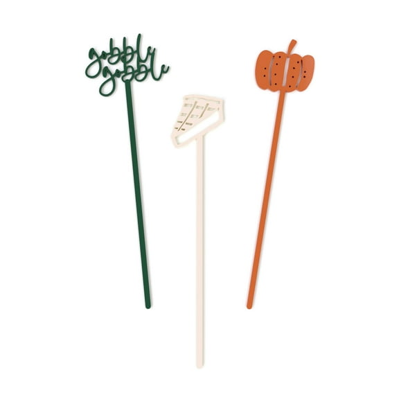 Happy Fall Drink Stirrers