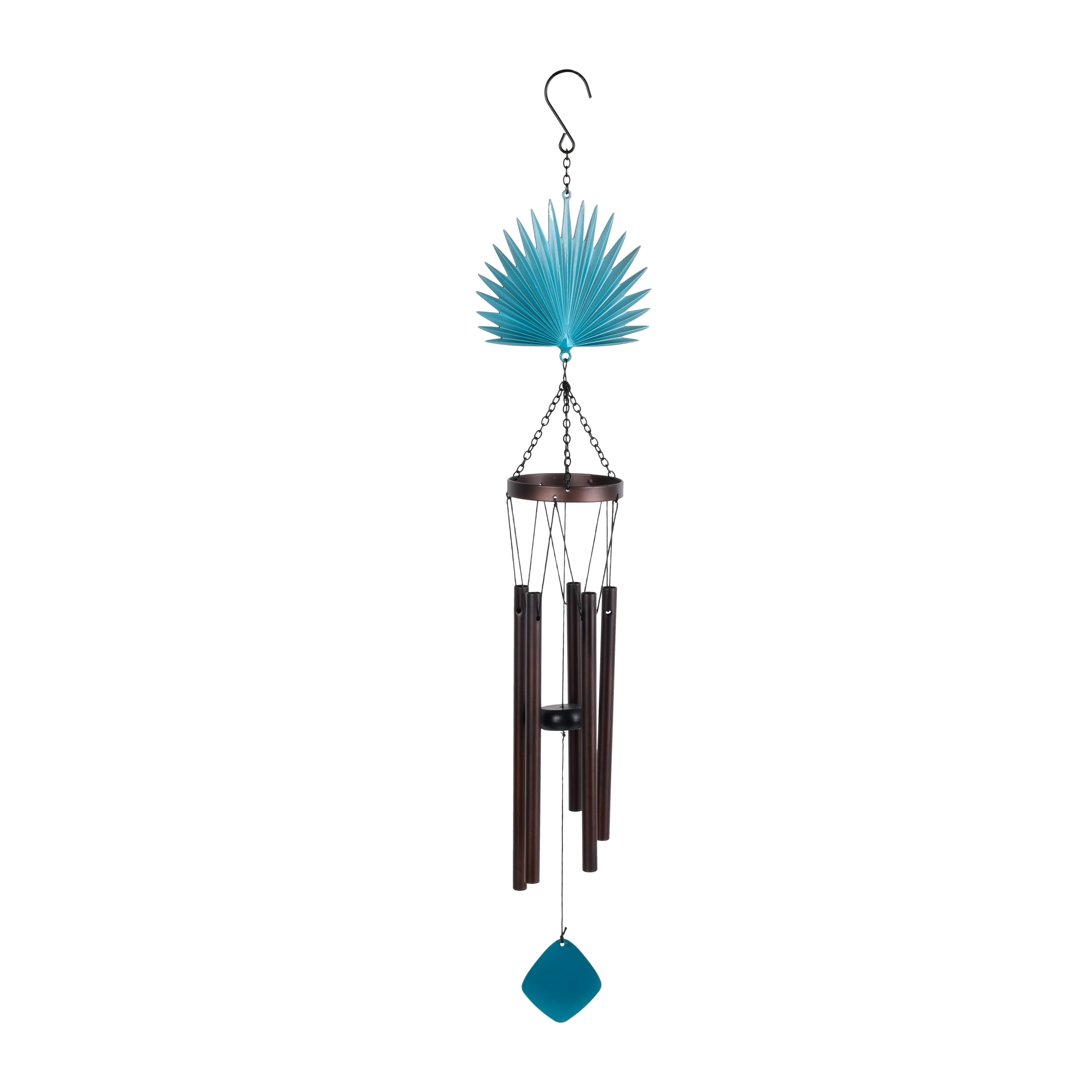 Mainstays 30" Blue Palm Botanical Wind Chime
