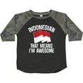 thumbnail image 3 of Inktastic Indonesian Gift Indonesia Flag Boys or Girls Toddler T-Shirt, 3 of 5
