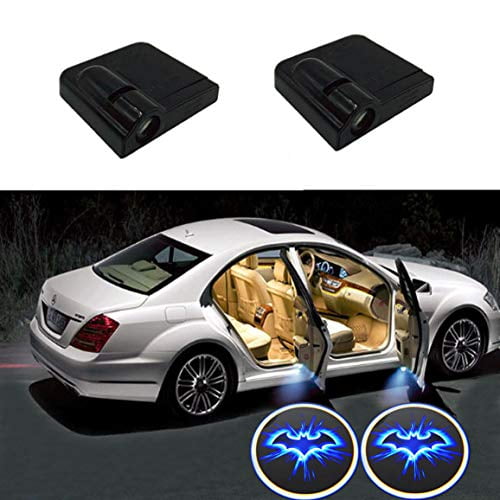 Decepticons Toogod 2-Pack Wireless Battery Operated LED Car Door Light Projector Courtesy Welcome Logo Ghost Shadow Light Magnet Sensor 