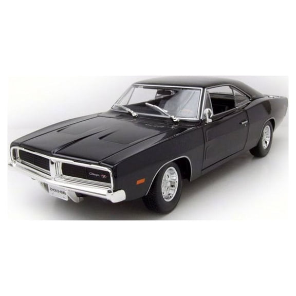 1969 Dodge Charger R/T, Black - Maisto 31387 - 1/18 Scale Diecast Model Toy Car