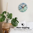 thumbnail image 5 of Wall Clocks Battery Operated, Mid Century Atomic Black Cat Silent Non Ticking Decorative Indoor Outdoor Wall Clocks for Living Room Kitchen Bedroom Bathroom 12", 5 of 6