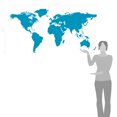thumbnail image 2 of World Map Wall Art Earth Atlas Decal Sticker, 2 of 4