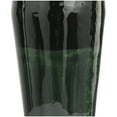 thumbnail image 4 of DecMode 23" Abstract Colorblock Green Metal Vase with Paint Streak Designs, 4 of 7