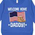 thumbnail image 3 of Inktastic Military Dad Welcome Home USA Flag Toddler Sweatshirt, 3 of 4