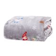 thumbnail image 4 of Great Bay Home Velvet Plush Fleece Holiday Printed Warm and Cozy Throw Blanket (50" x 70" Throw, Snowman), 4 of 6