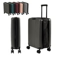 thumbnail image 1 of Hardside Carry-On Suitcase Texturé de 20 Pouces, Gris, 1 of 8