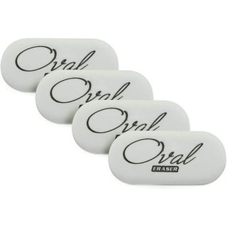 Enday Oval Eraser White, 4 Pack