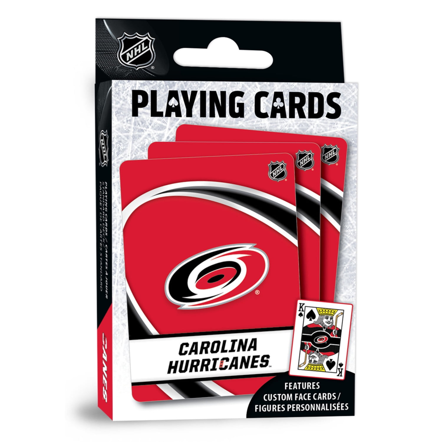 MasterPieces Officially Licensed NHL Carolina Hurricanes Playing Cards - 54 Card Deck