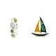 thumbnail image 1 of Espejo de pared,Espejo decorativo nórdico para colgar en la pared,Figura de velero,Escultura de velero de hierro para decoración de oficina y hogar,Estatua de barco de escritorio para, 1 of 8