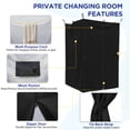 thumbnail image 5 of EAGLE PEAK Portable Privacy Tent Changing Room for Pop Up Canopy Fits Canopies with Cross Bars, Outdoor Hanging Privacy Curtain, Black, 5 of 8
