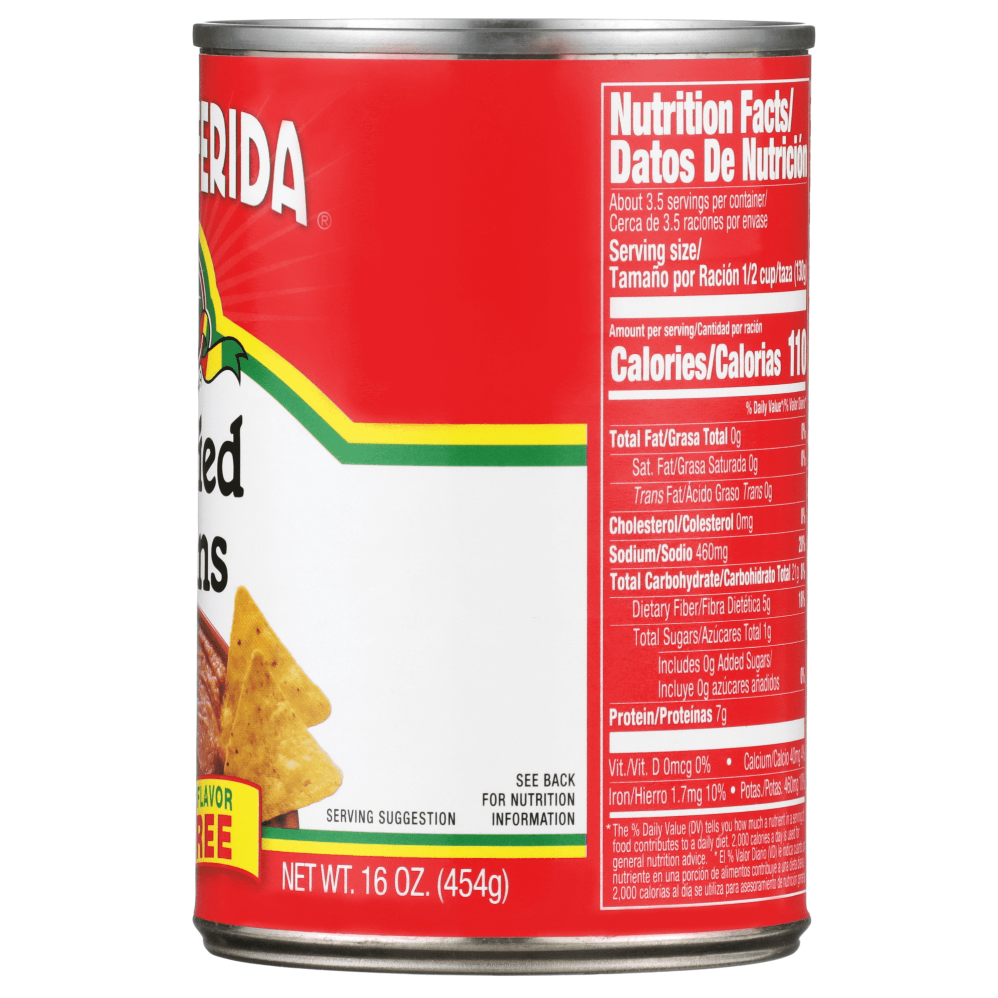 (12 pack) La Preferida Refried Beans, Fat Free, 16 oz