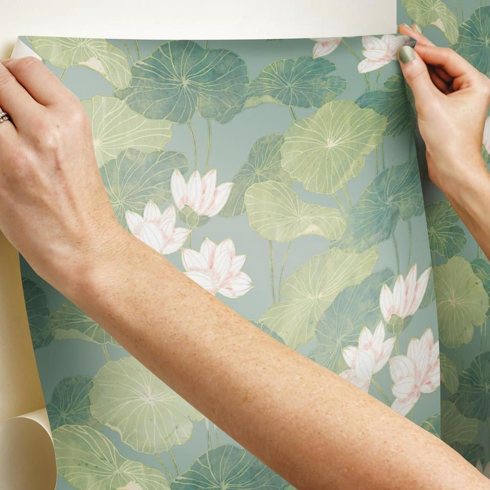 Lily Pad Peel and Stick Wallpaper